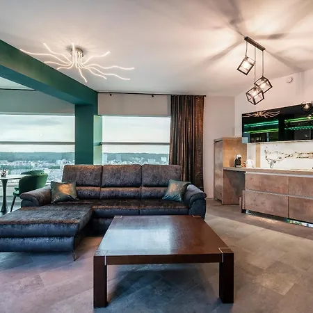Appartamento Sea Towers Panoramic Penthouse Gdynia Esterno foto